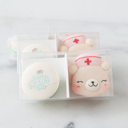 Happy Nurse Day | 2in1 Female Bear Sweets Macarons | $8.80 Nett Only