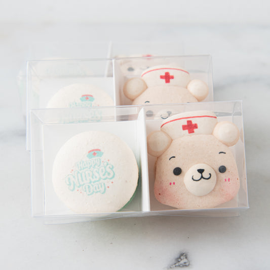 Happy Nurse Day | 2in1 Loving Guardian Male Bear Macarons | $8.80 Nett Only