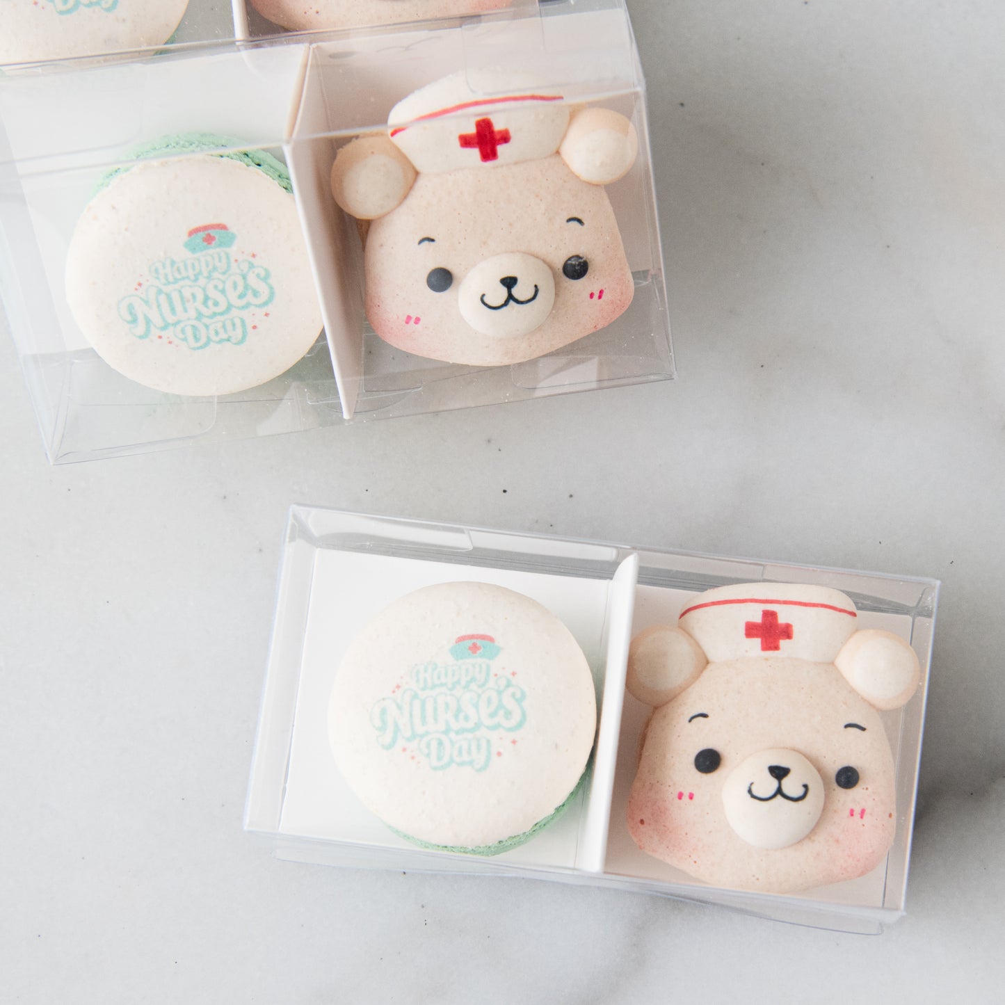Happy Nurse Day | 2in1 Loving Guardian Male Bear Macarons | $8.80 Nett Only