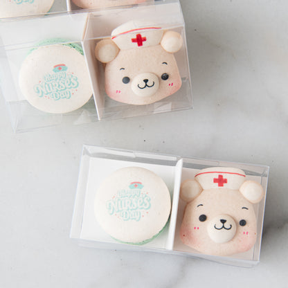 Happy Nurse Day | 2in1 Loving Guardian Male Bear Macarons | $8.80 Nett Only