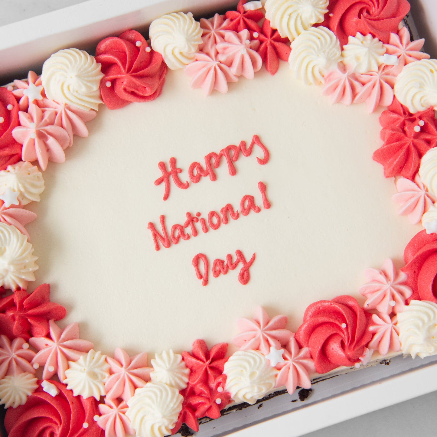 Happy National Day| Floral Brownie in Gift Box | $51.80 Nett