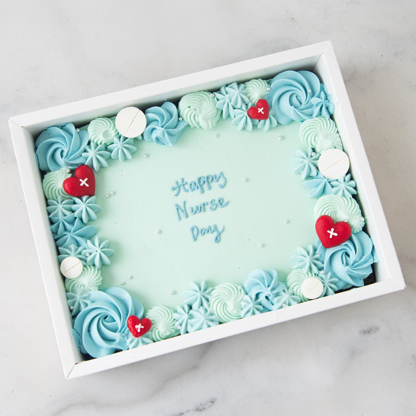 Happy Nurse Day | Healing Floral Brownie In Gift Box | $51.80 Nett