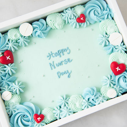 Happy Nurse Day | Healing Floral Brownie In Gift Box | $51.80 Nett