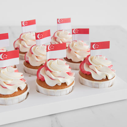 Happy National Day | 12 pieces Singapore Symphony Cupcakes | $58.80 Nett