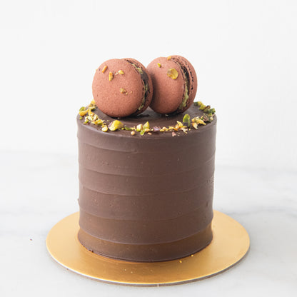 Dubai Kunafa Cake Petite | Including 2pcs Dubai Kunafa Macaron | $55.80 Nett