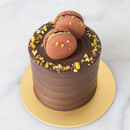 Dubai Kunafa Cake Petite | Including 2pcs Dubai Kunafa Macaron | $55.80 Nett