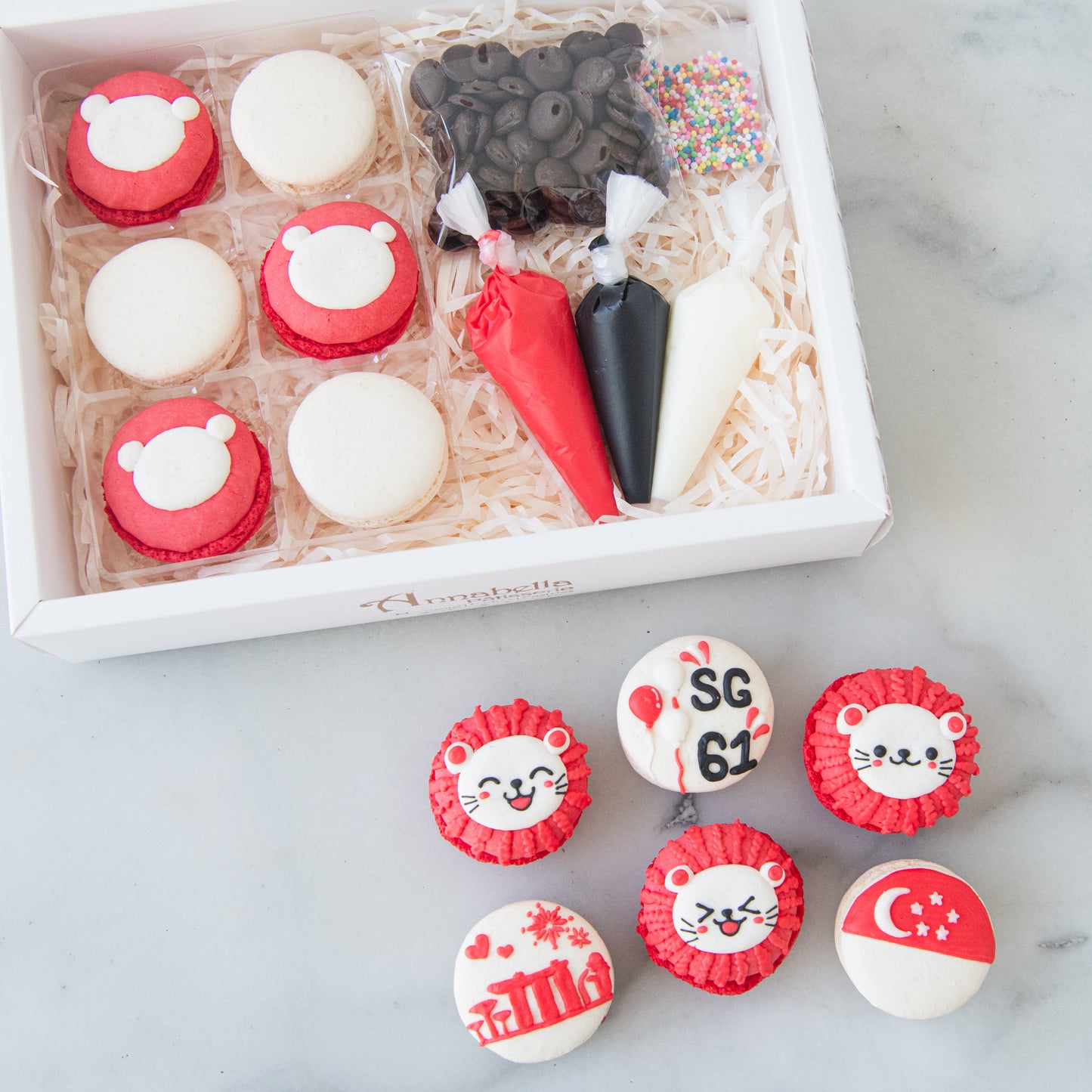 Happy National Day | Lion City DIY Macaron Set | $19.90 Nett