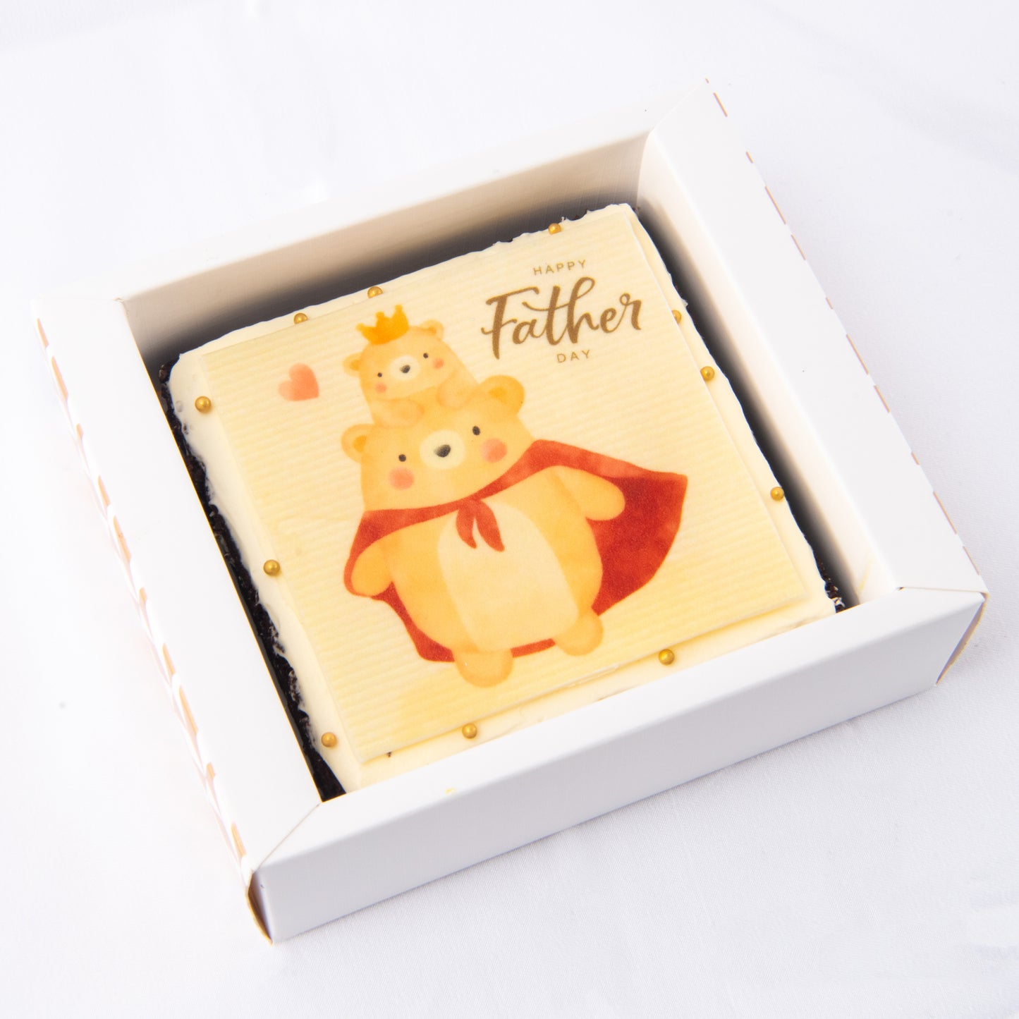 Happy Father's Day! | Beary Super Dad Petite Brownie 8x8 | $9.80 Nett only