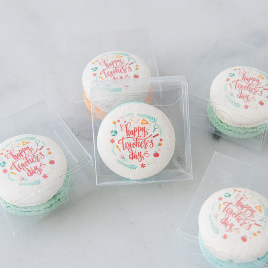 Happy Teacher's Day | Happy Teachers day 1pc macaron | $4.80 Nett