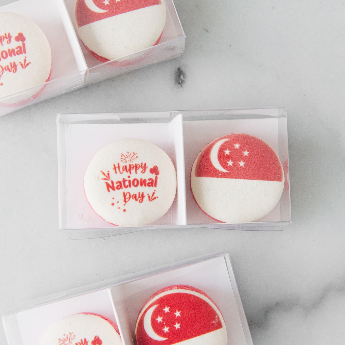 Happy National Day | Twin Bites 2in1 Macaron Set | $7.80 Nett
