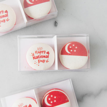 Happy National Day | Twin Bites 2in1 Macaron Set | $7.80 Nett