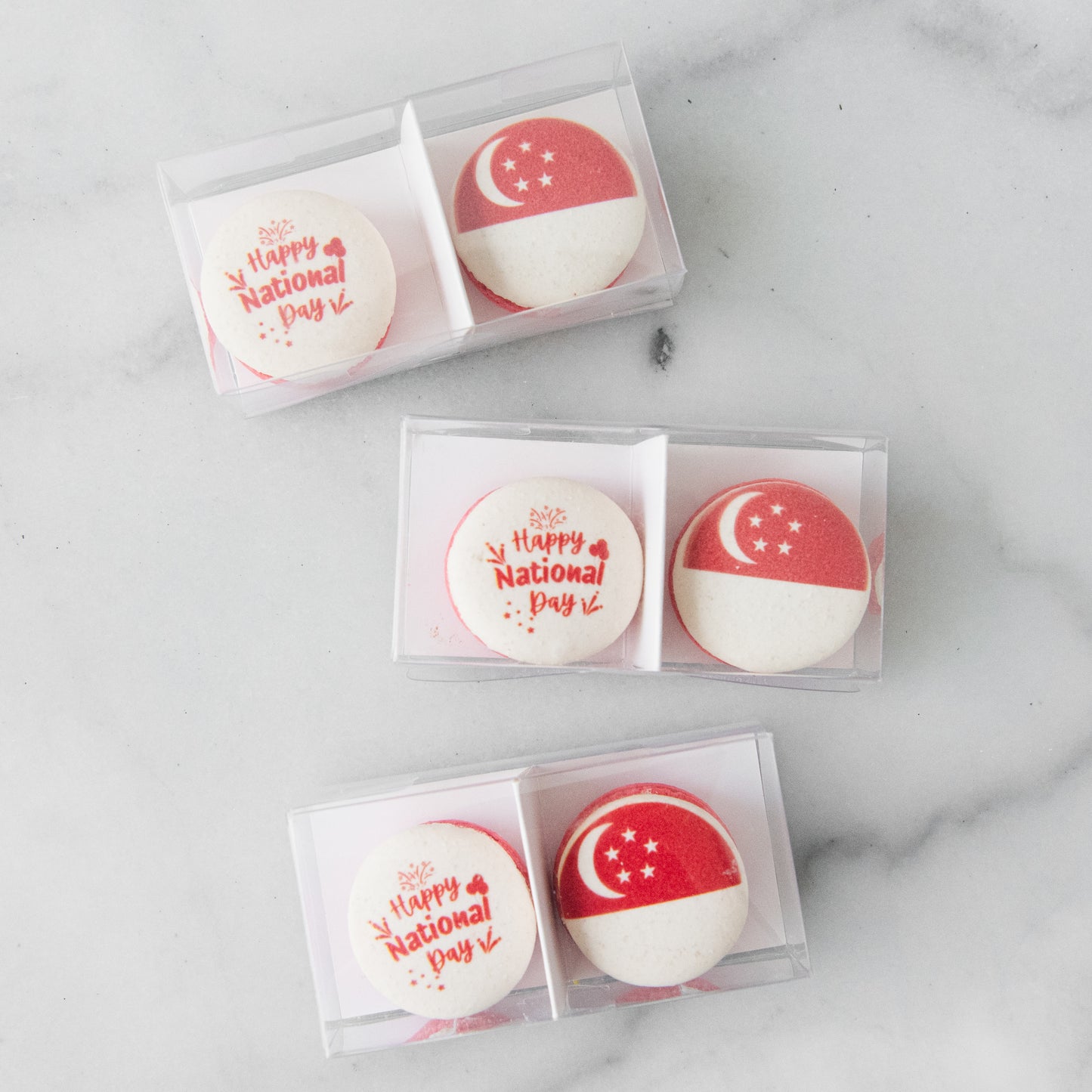 Happy National Day | Twin Bites 2in1 Macaron Set | $7.80 Nett