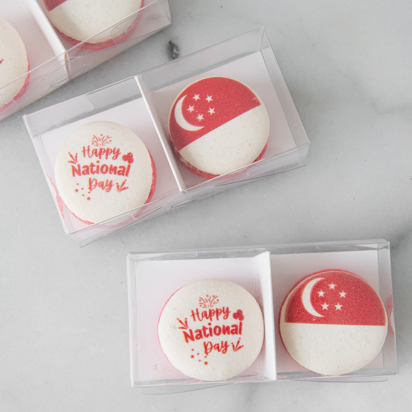 Happy National Day | Twin Bites 2in1 Macaron Set | $7.80 Nett
