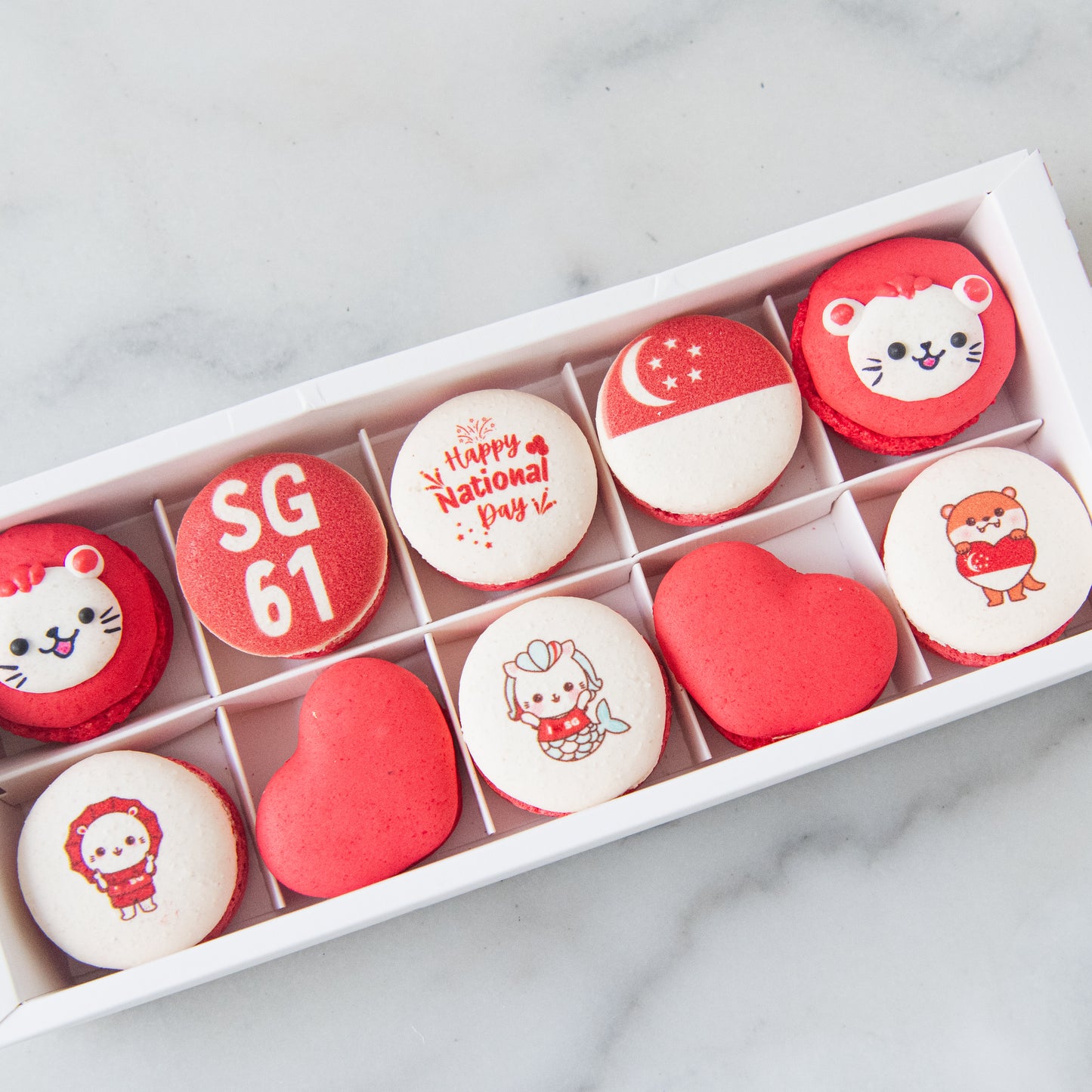 Happy National Day | National Pride 10in1 Macaron Set | $39.90 Nett