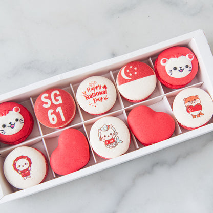 Happy National Day | National Pride 10in1 Macaron Set | $39.90 Nett