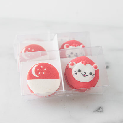 Happy National Day | Lion & Flag 2in1 Macaron Set | $8.80 Nett