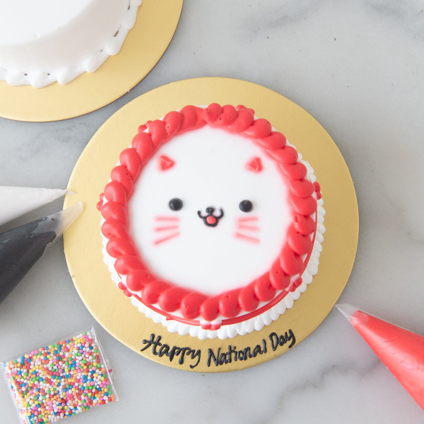 Happy National Day | Playful Lion DIY Cake | $25.90 Nett