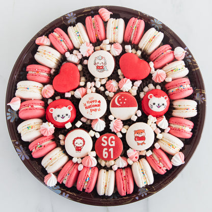 Happy National Day | One Singapore Jumbo Treasure Macaron Set | $118 Nett