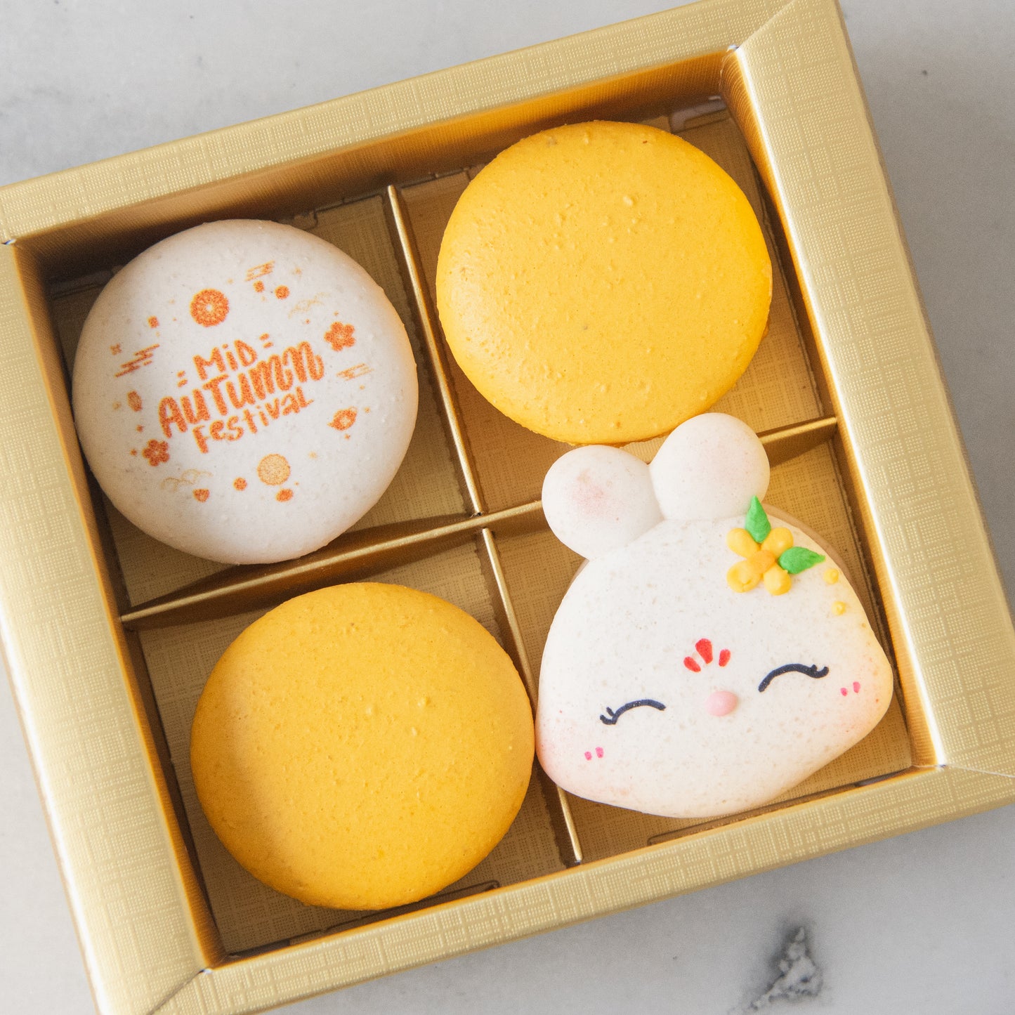 Happy Mid Autumn | 4in1 Chang'e Bunny Macaron | $12.80 Nett