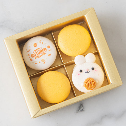 Happy Mid Autumn | 4in1 Mooncake Bunny Macaron | $12.80 Nett