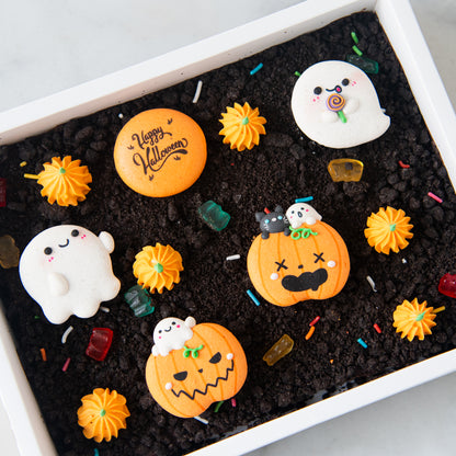 Happy Halloween |  Horrifyingly Cute Macaron Brownie | $51.80 Nett
