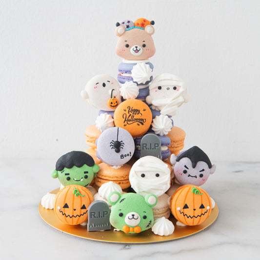 Happy Halloween | The monstrous gang Macaron Tower | $158 Nett