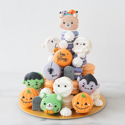 Happy Halloween | The monstrous gang Macaron Tower | $158 Nett