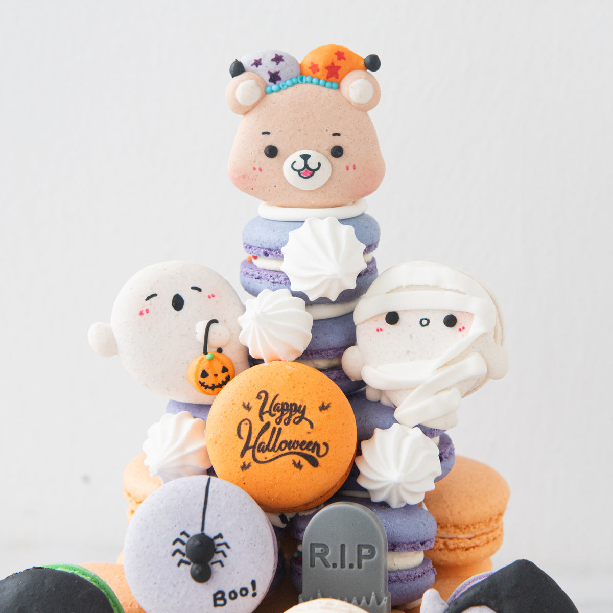 Happy Halloween | The monstrous gang Macaron Tower | $158 Nett