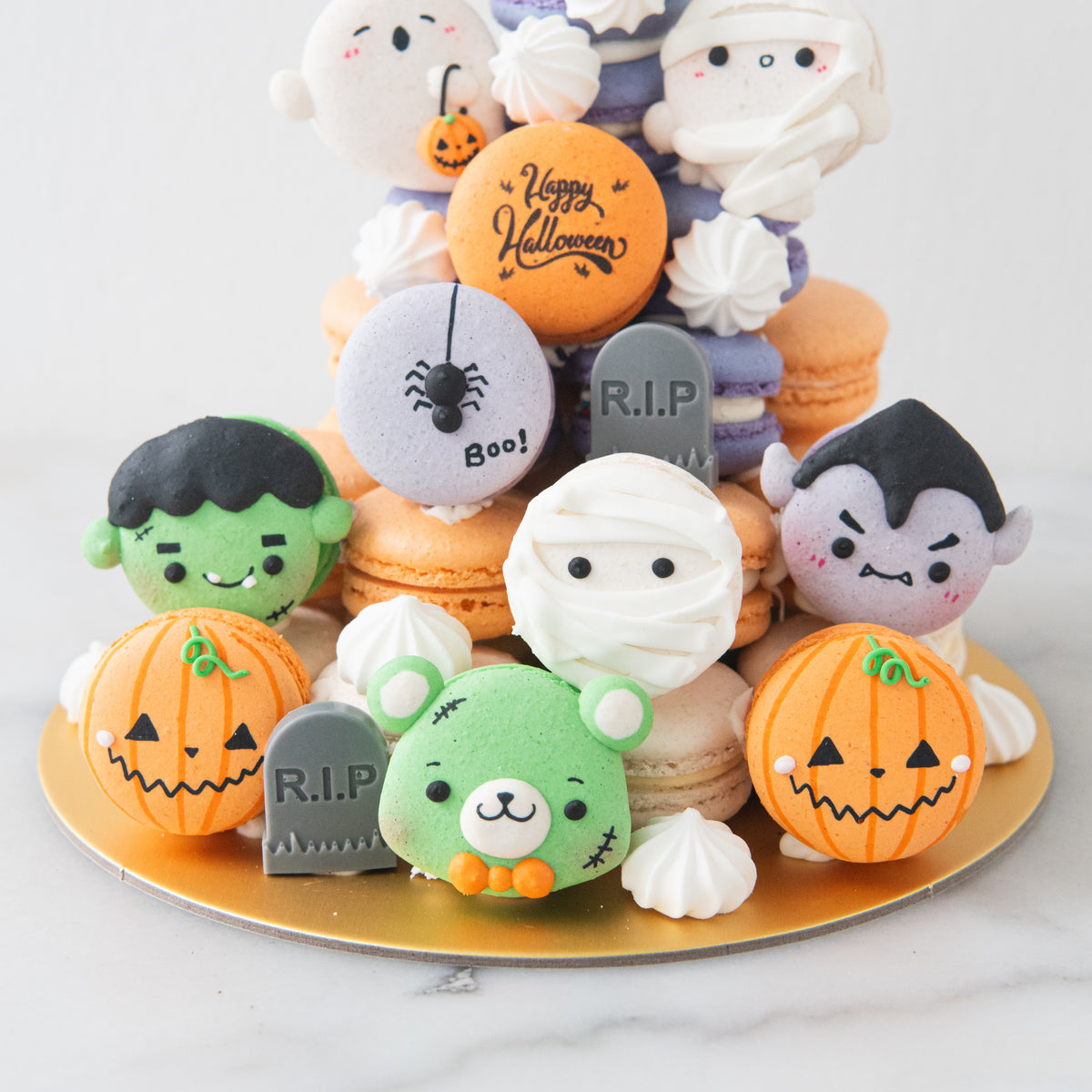 Happy Halloween | The monstrous gang Macaron Tower | $158 Nett