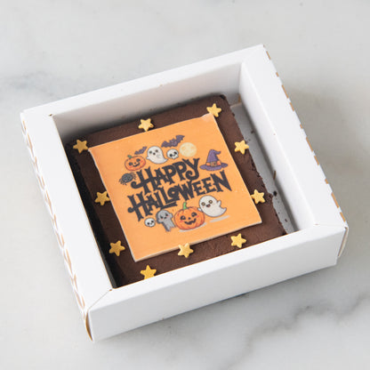 Happy Halloween | Trick or Treat Petite Brownie 8x8 | $9.80 Nett