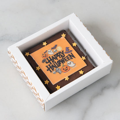 Happy Halloween | Trick or Treat Petite Brownie 8x8 | $9.80 Nett