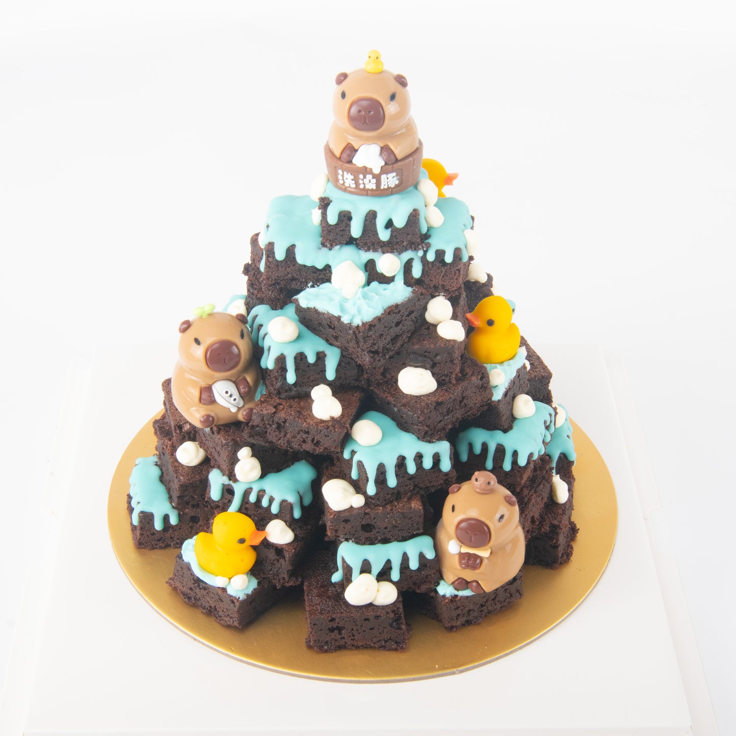 Capybara Brownie Tower In Gift Box | $128 Nett