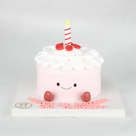 *New* Smiley Lychee Rose Cake 6'' In Gift Box | $78.80 Nett
