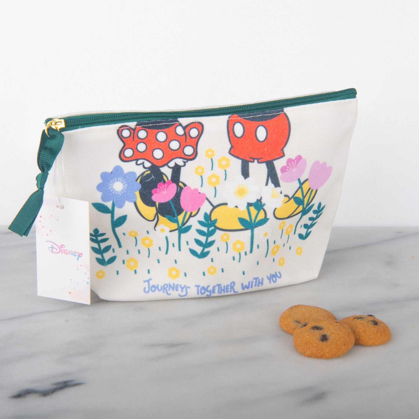 Disney Chocolate Chip Cookies in Mickey and Minnie Cookie Pouch | S$12.80 (u.p $28)