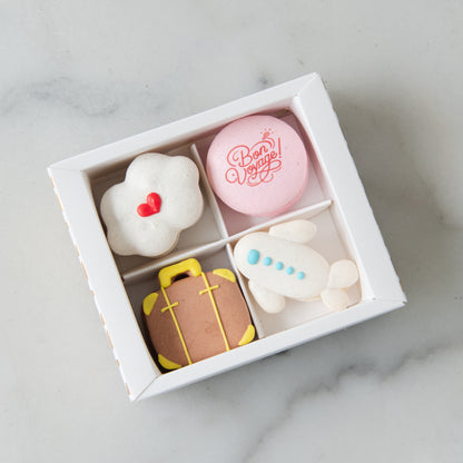 Limited Edition | Bon Voyage 4in1 Macarons In Gift Box | $15.80 Nett