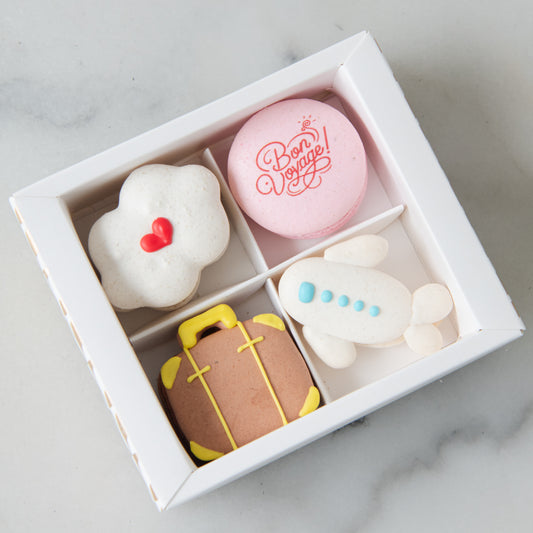Limited Edition | Bon Voyage 4in1 Macarons In Gift Box | $15.80 Nett