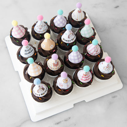 Party Hat Chocolate Mini Cupcakes 16 pcs Set | U.P $58.80 (Copy)