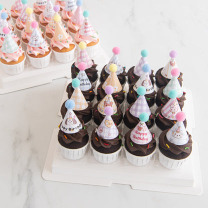 Party Hat Chocolate Mini Cupcakes 16 pcs Set | U.P $58.80 (Copy)