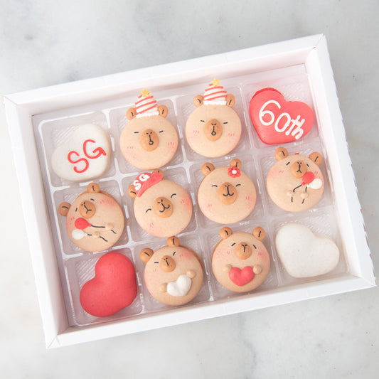 Happy National Day | One United Capybaras 12in1 Macaron Set | $68.80 Nett