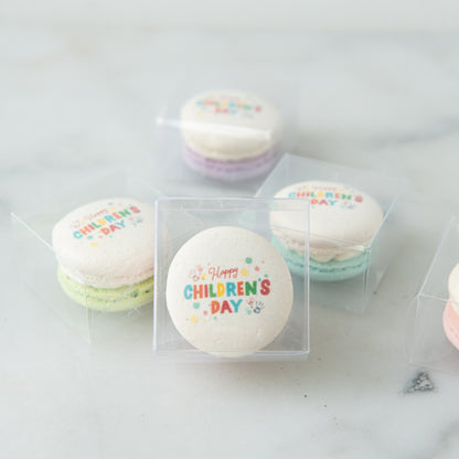 Happy Children's Day | Bundle of 20 x 1pc printed macaron | Early Bird Special | Price $65.80 nett (@$3.30)