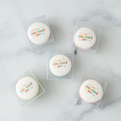 Happy Children's Day | Bundle of 10 x 1pc printed macaron | Early Bird Special | Price $35.80 nett (@$3.58)