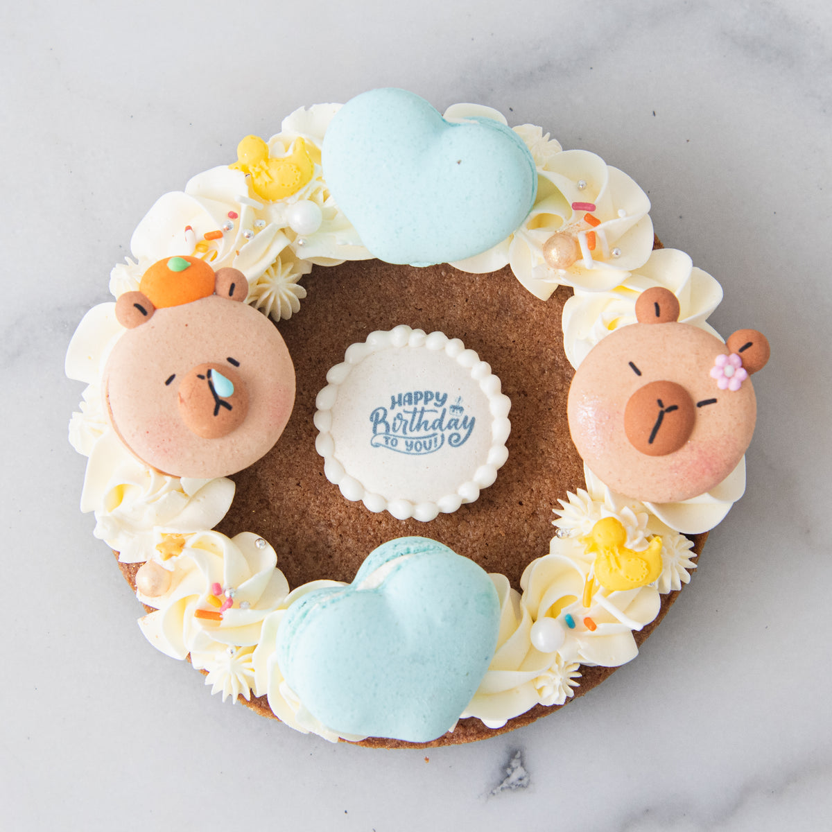 Capybara Dream Macaron Cookies Ring Petite | $35.80 Nett