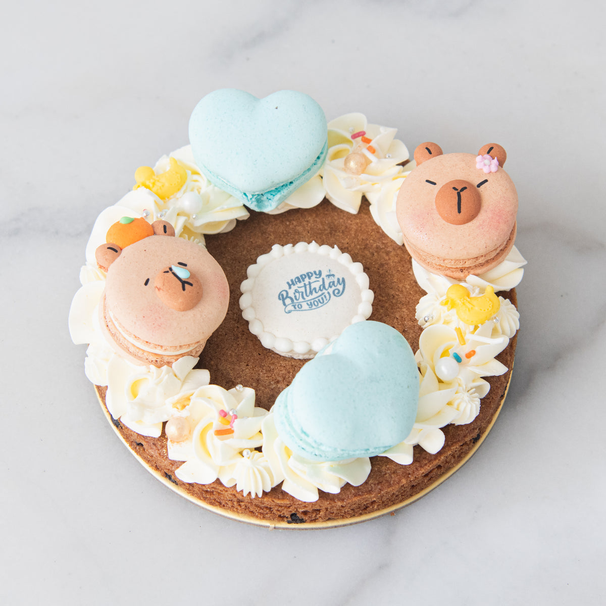 Capybara Dream Macaron Cookies Ring Petite | $35.80 Nett