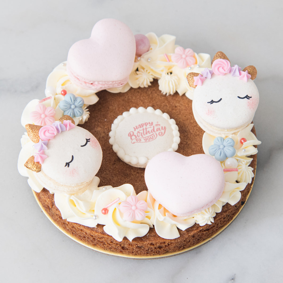 Unicorn Dream Macaron Cookies Ring Petite | $35.80 Nett