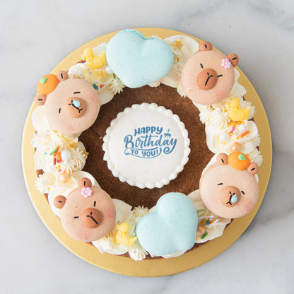 Capybara Dream Macaron Cookies Ring Upsize | $51.80 Nett