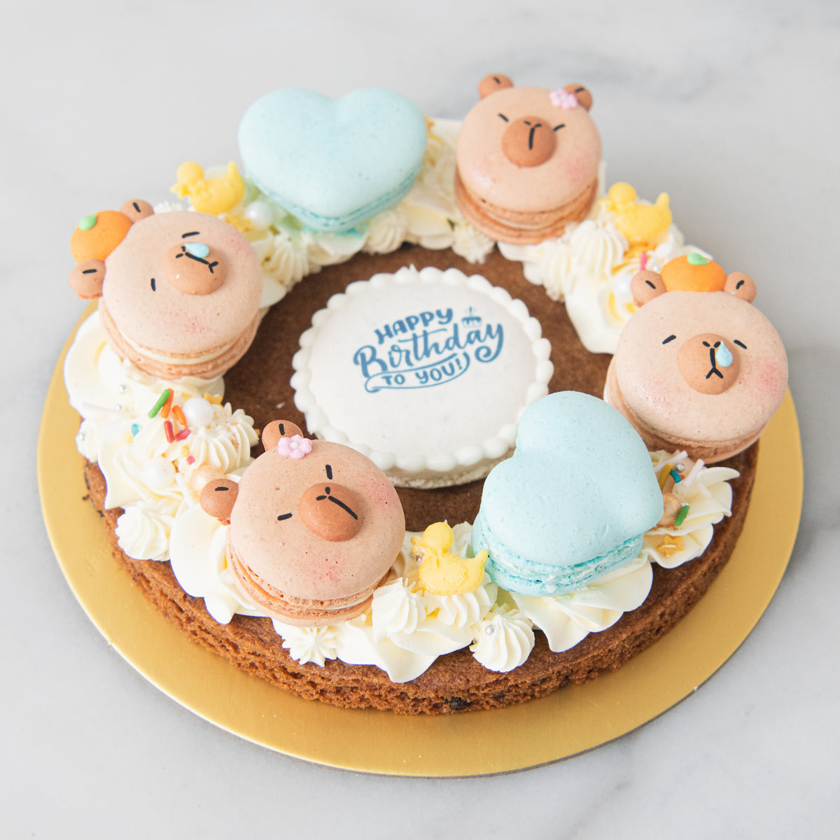 Capybara Dream Macaron Cookies Ring Upsize | $51.80 Nett
