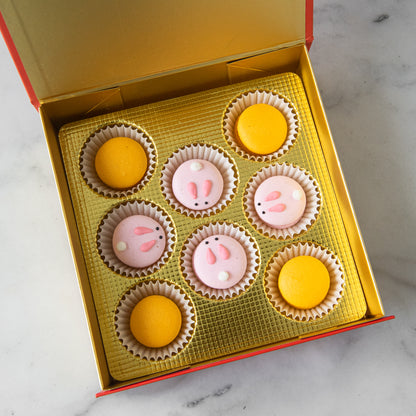 Happy Mid Autumn|Mid-Autumn Moonlit Bunny Macaron Gift Box (8 Pcs) | $25.80