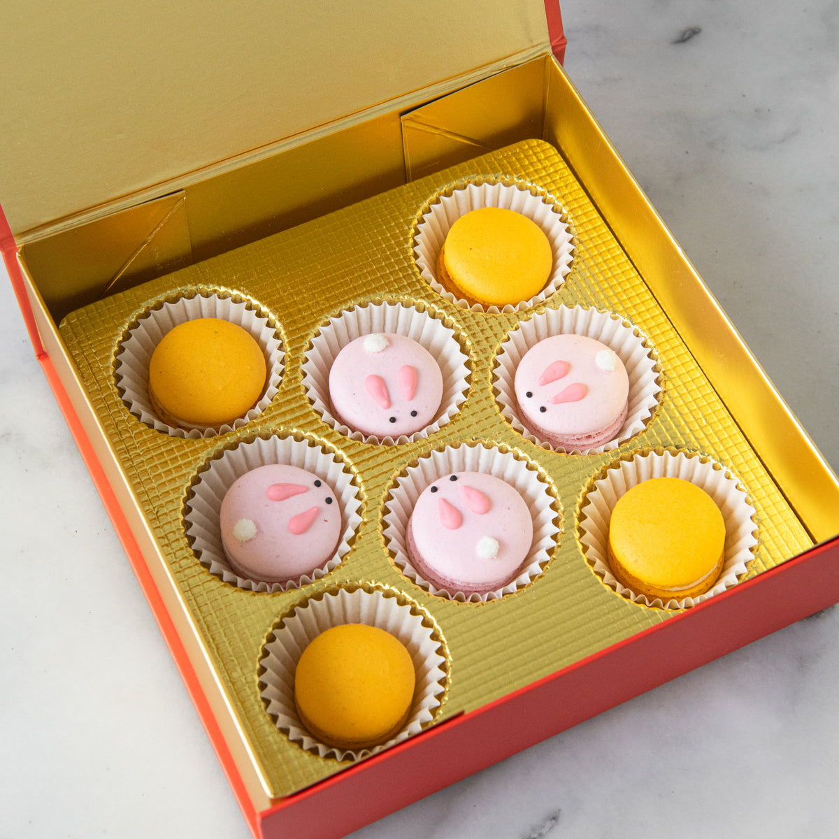 Happy Mid Autumn|Mid-Autumn Moonlit Bunny Macaron Gift Box (8 Pcs) | $25.80