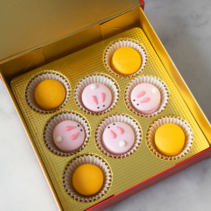 Happy Mid Autumn|Mid-Autumn Moonlit Bunny Macaron Gift Box (8 Pcs) | $25.80