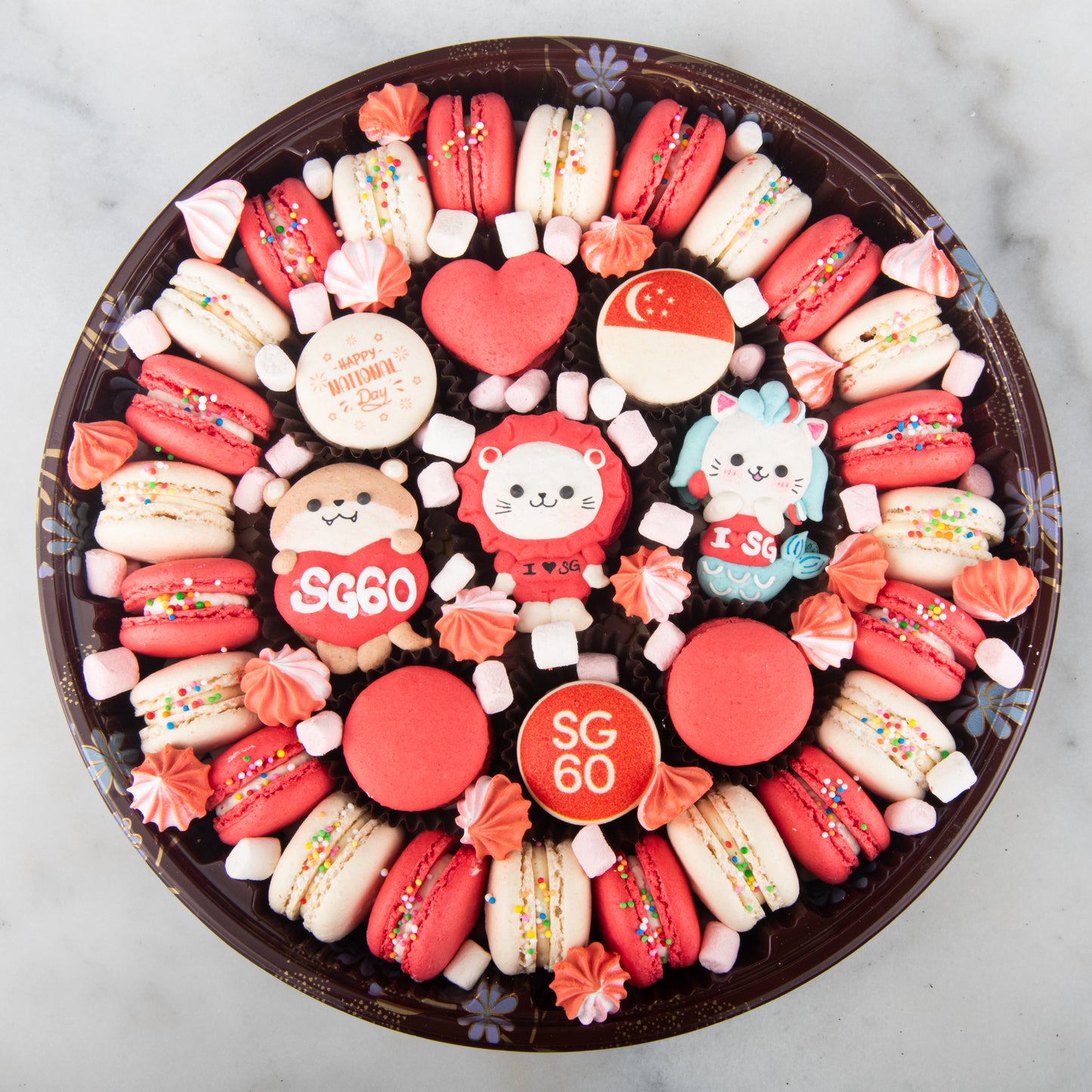 Happy National Day | This is home Jumbo Treasure Macaron Set | $128 Nett